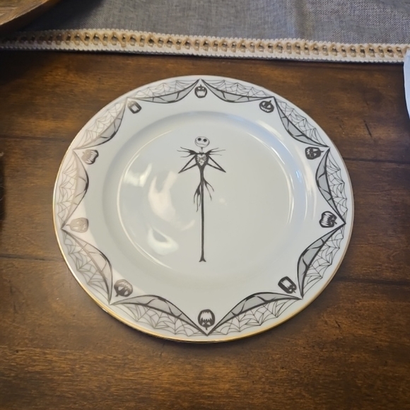 Disney ZRIKE Nightmare Before Christmas Dinner Plates Jack Halloween Set Of 4 - Picture 2 of 5